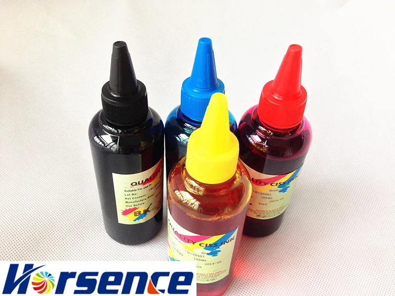 4X100ML DYE INK For HP Business Inkjet 1000 1100 1100d 1100dtn 1200 1200d 1200dn 1200dtn printer