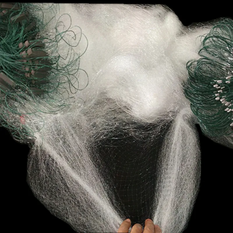 quality drift net H0.7*L85M 3 layer 2cm mesh sink net gill net fish trap sticky fishing net Salmon net pesca fishing network