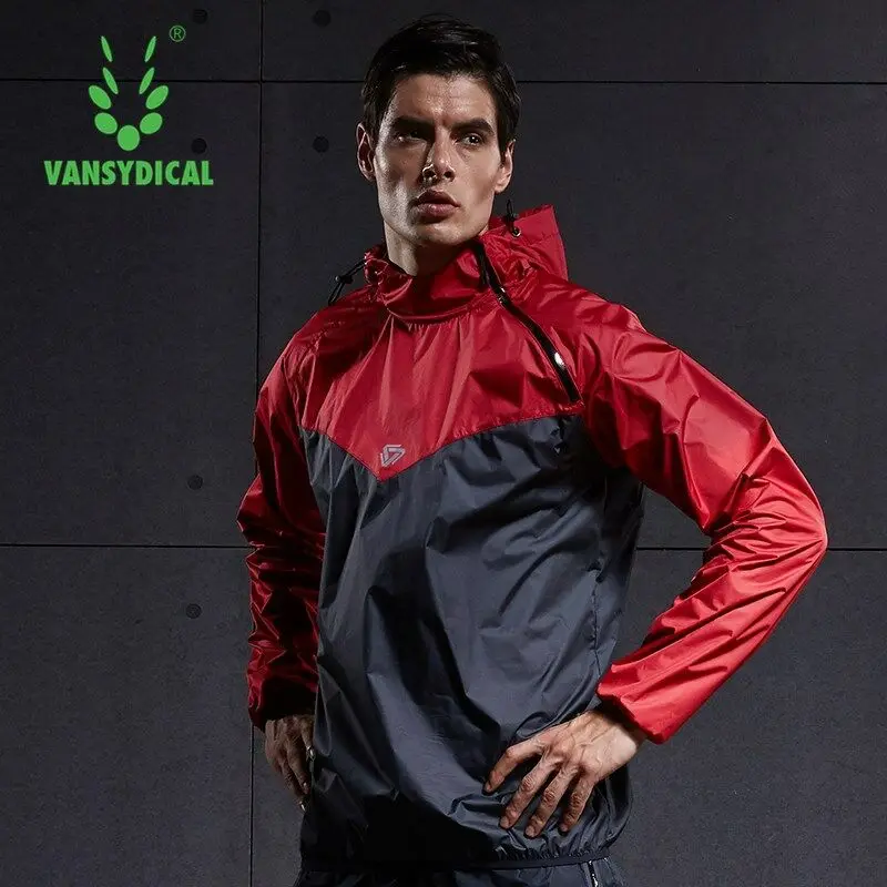 Vansydical спортивные толстовки для мужчин тренажерный зал куртки фитнес похудения Training бег одежда быстрое потоотделение Спортивная топы