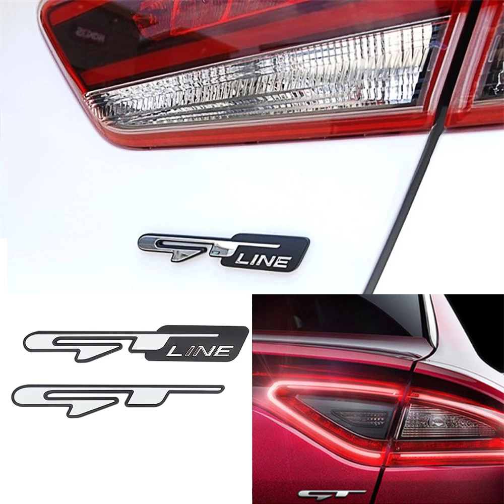 

GT 3D Car Sticker Stereo Chrome for KIA Optima K5 GT Line Auto Logo Emblem Badge Rear Tail Trunk Decorative Stickers Decoration