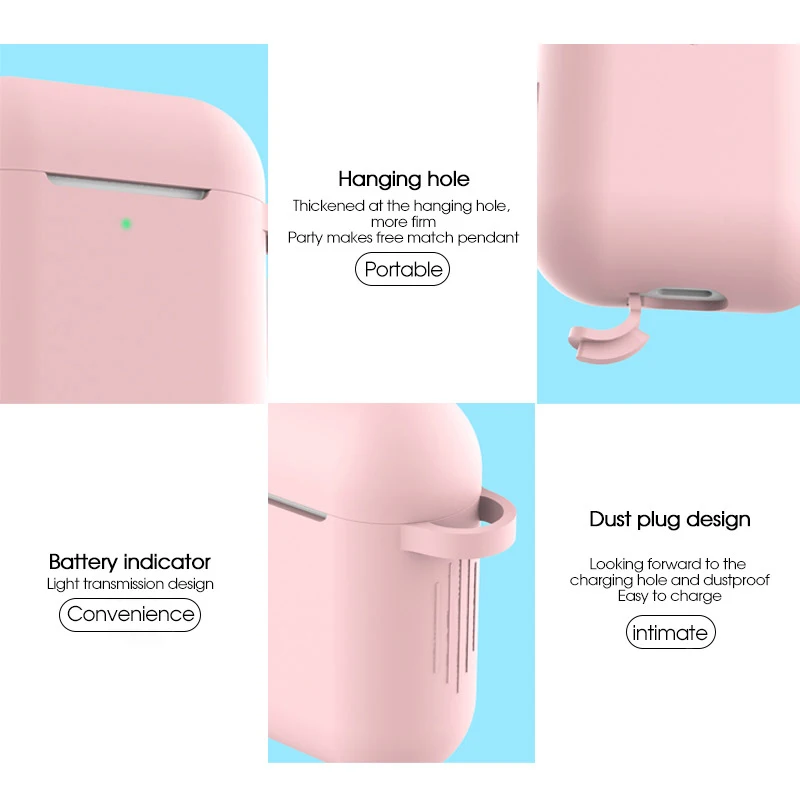 Чехол для наушников Apple Airpods 2 й силиконовый роскошный защитный чехол
