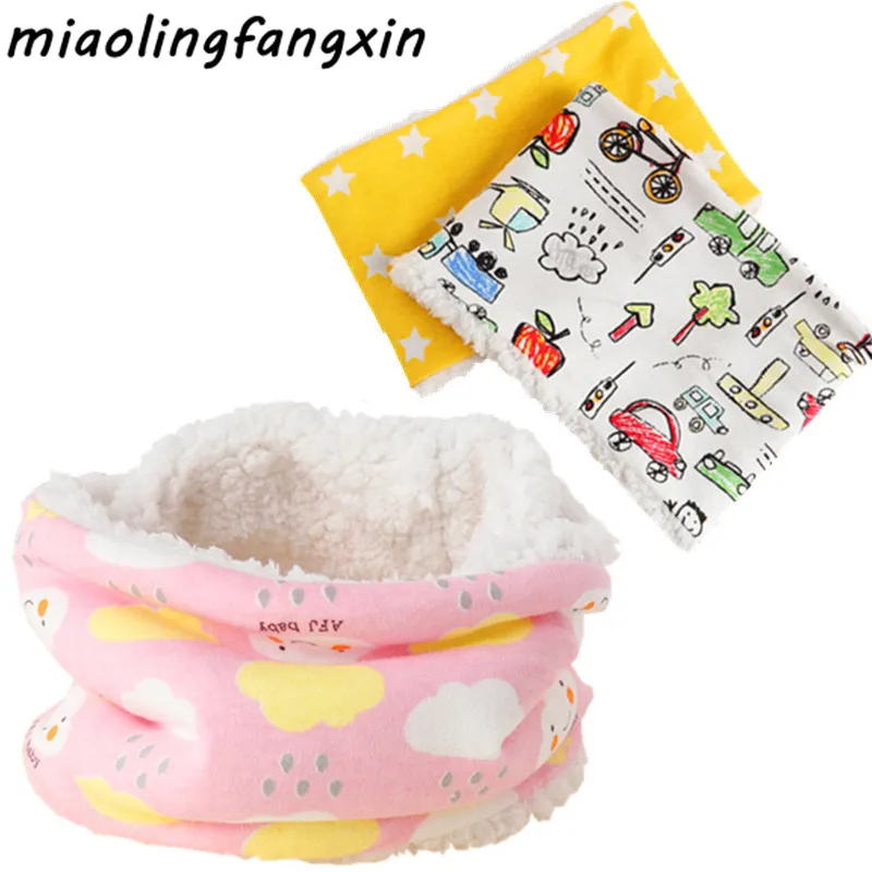 

Warm Children Scarf Collars Plush Ring Scarf Cotton Bufandas for Boy Girl Autumn Winter Kids Neckerchief Baby Scarf