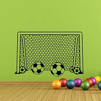 

Boy Wall Decal Soccer Football Goal Net Wall Sticker- Soccer Wall Decal Football Sports Decor Kids Boy Nursery Art M191