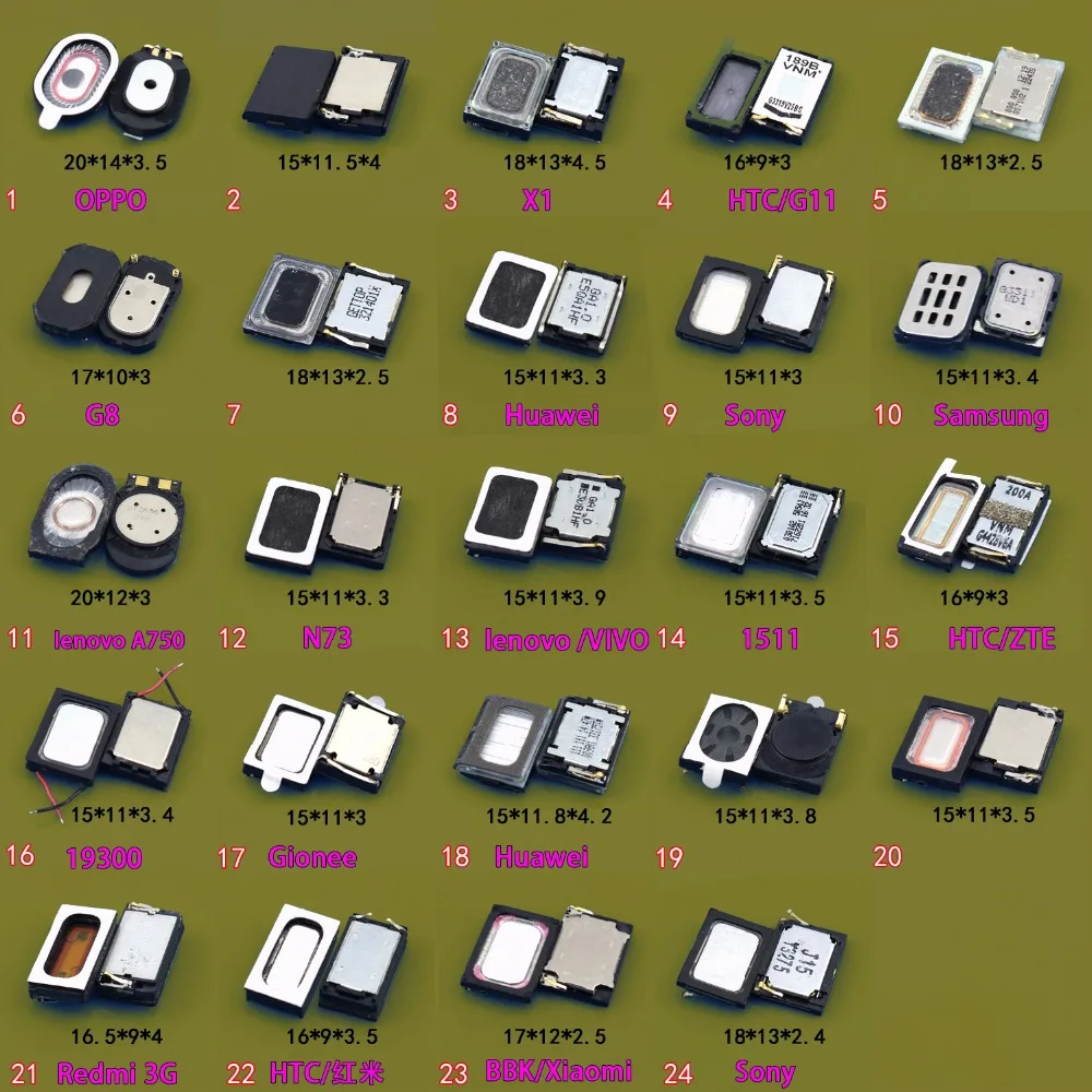 

48Models Loudspeaker Speaker Phone Ringing Earpiece Buzzer Receiver Repair Part Loudspeaker Speaker Phone Ringing