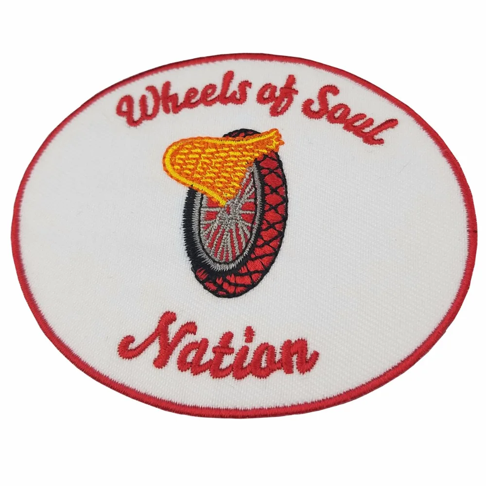 T41901 New Arrival WHEELS OF SOUL 1% Motorcycle Biker Embroidered Patch Iron On Jacket Vest Rider Badge Full Back Large Size Patch Free Shipping (4)