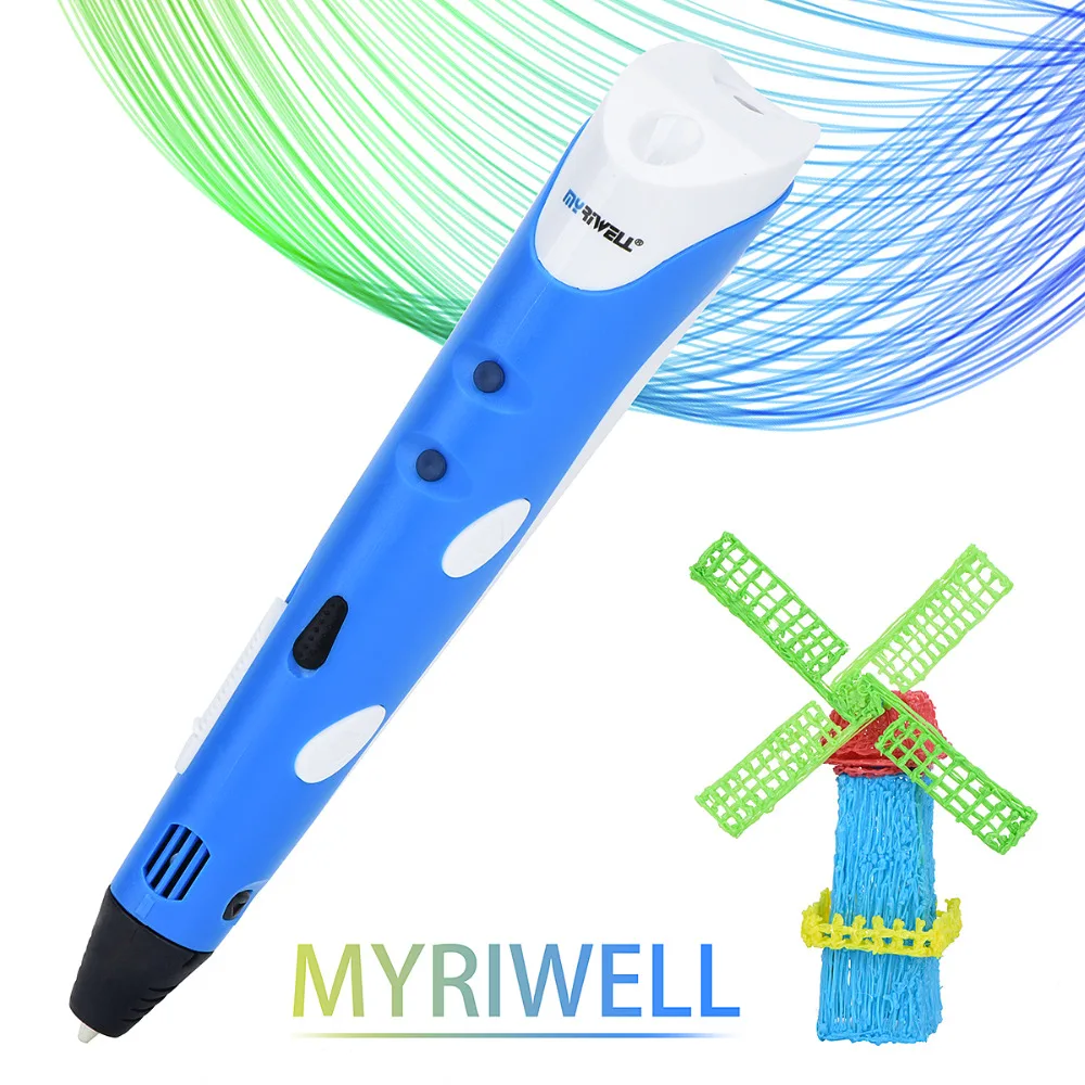 Myriwell Magic 3d printer pen Drawing 3D Pen With 3Color ABS filaments 3D Printing 3d pens for kids Christmas birthday present Myriwell Magic 3d printer pen Drawing 3D Pen With 3Color ABS filaments 3D Printing 3d pens for kids Christmas birthday present