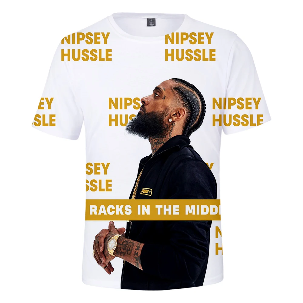 Лидер продаж 2019 года, американский рэпер nipsey hussle, Мужская 3D футболка, женская летняя повседневная футболка Harajuku в стиле хип-хоп с принтом