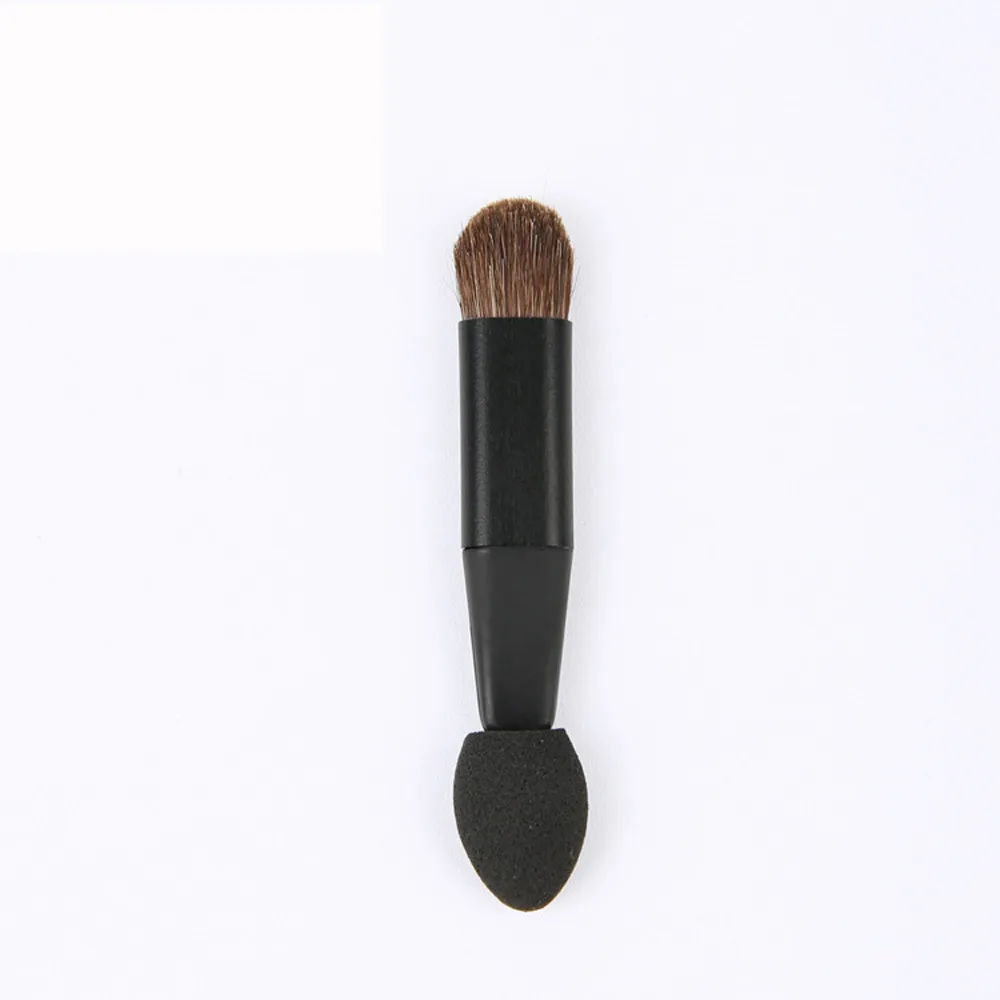 

1pc Makeup Double Brush soft black Sponge Eye Shadow High Gloss Concealer Brush easy to wear durable women makeup cosmetic tool