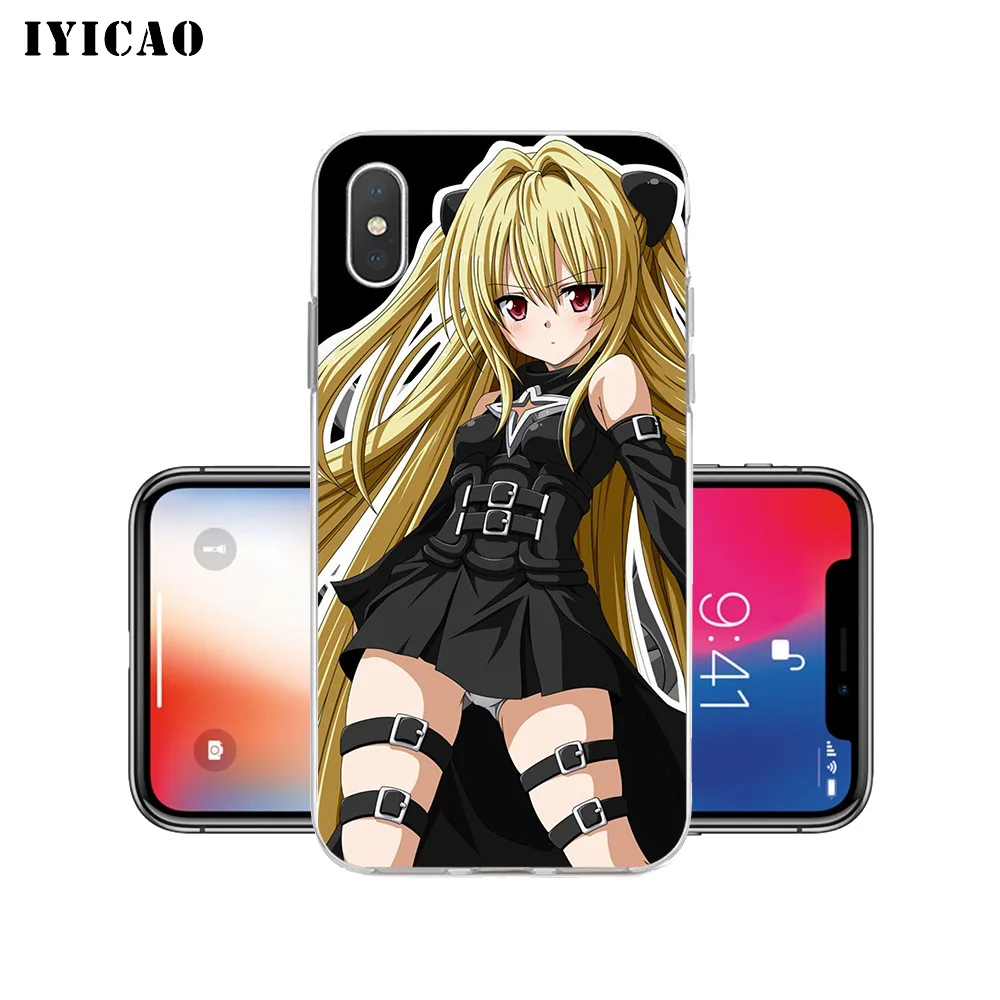 Мягкий силиконовый чехол IYICAO To Love Ru Darkness для iPhone X XR XS MAX 6 6s 7 8 Plus 5 5S SE