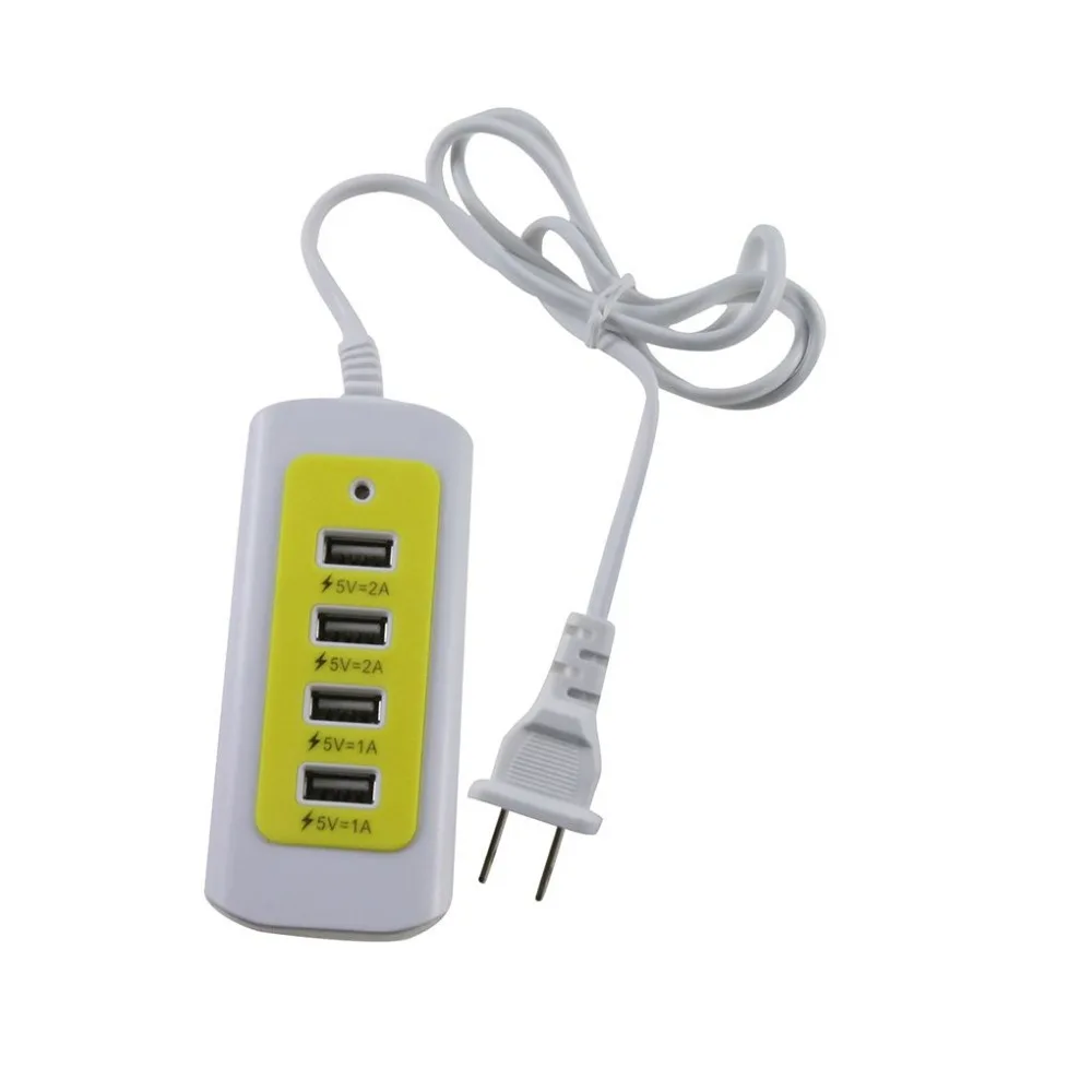 

Portable 4 Usb Ports Smart Fast Charger Station Electrical Socket Power Strip 2 * 5V/2A  2 * 5V/1A US