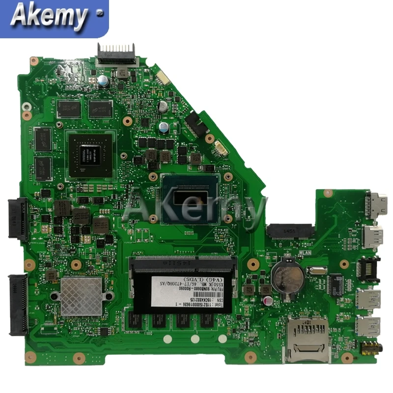AK X550JD X550JK материнская плата для ноутбука For Asus FX50J ZX50J A550J X550J X550 тест оригинальная I5