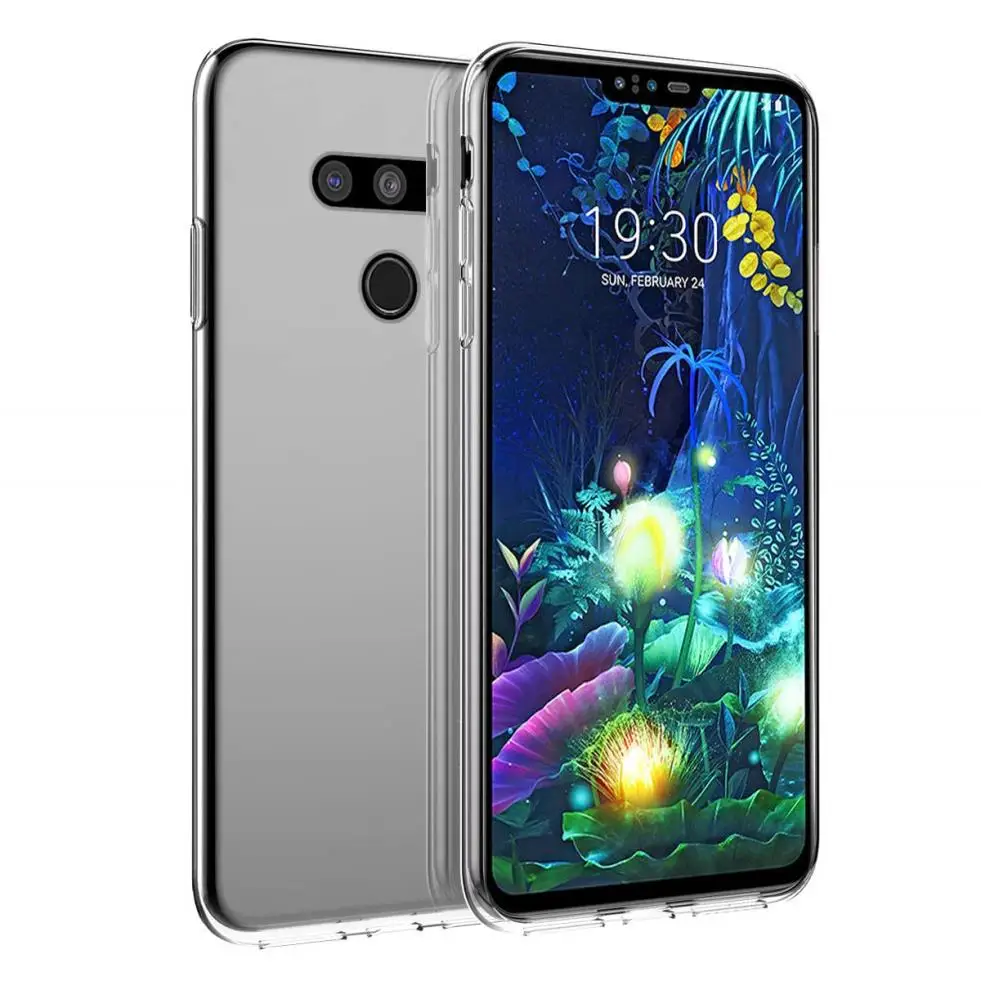 Тонкий прозрачный чехол для LG V50 V40 мягкая задняя крышка из ТПУ и силикона|Бамперы|