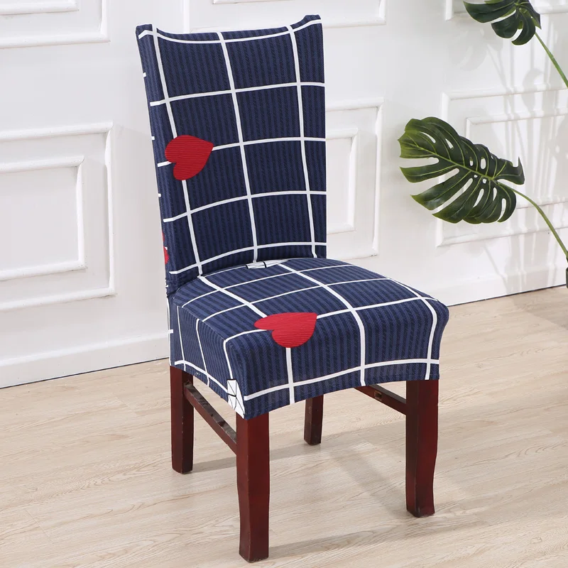 Современные чехлы для стульев с рисунком, спандекс, для столовой, растягивающийся Чехол для сидения, защитный чехол для стула, для ресторана
