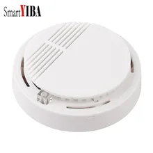 SmartYIBA Высокочувствительный фотоэлектрический дымовой извещатель датчик пожарной сигнализации для домашней безопасности индивидуальный детектор дыма белый