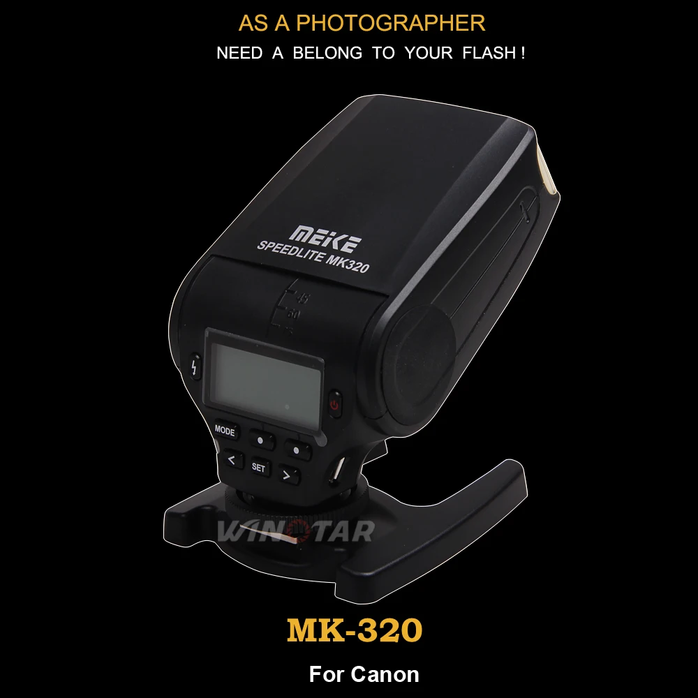 Мини-Вспышка Speedlite майке MK320 ttl вспышка для цифровой однообъективной зеркальной камеры Canon EOS 5DII 6D 7D 40D 50D 60D 70D 550D 600D 650D 700D 580EX 430EX камеры