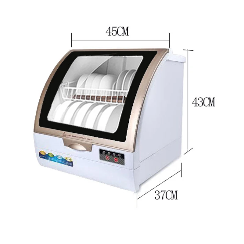 

Mini Countertop Electric Dish washer Automatic Dish Washer Machine Sterilization Drying Saving Energy Water Washdisher