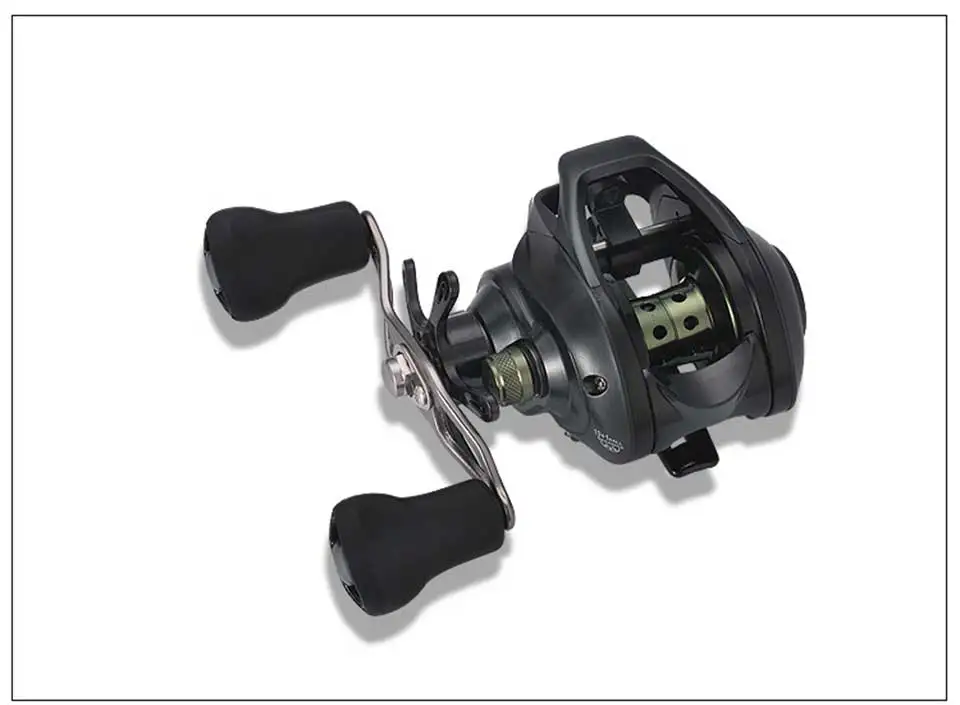 Carretel de Pesca Relação de Borracha Lidar com Carretilhas de Pesca Baixo Perfil Baitcasting Baitcast 1 Antiderrapante 222g 7.1: 11 Carretilhas de pesca