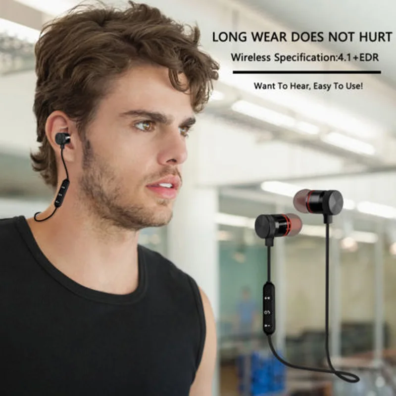 DUSZAKE спортивные Bluetooth наушники беспроводные для телефона гарнитура бега с