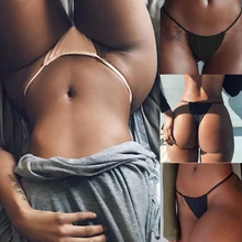 Женский купальник бразильское пикантное бикини с завязками сбоку стринги Бандаж с эластичной резинкой на талии купальник с рюшами стринги