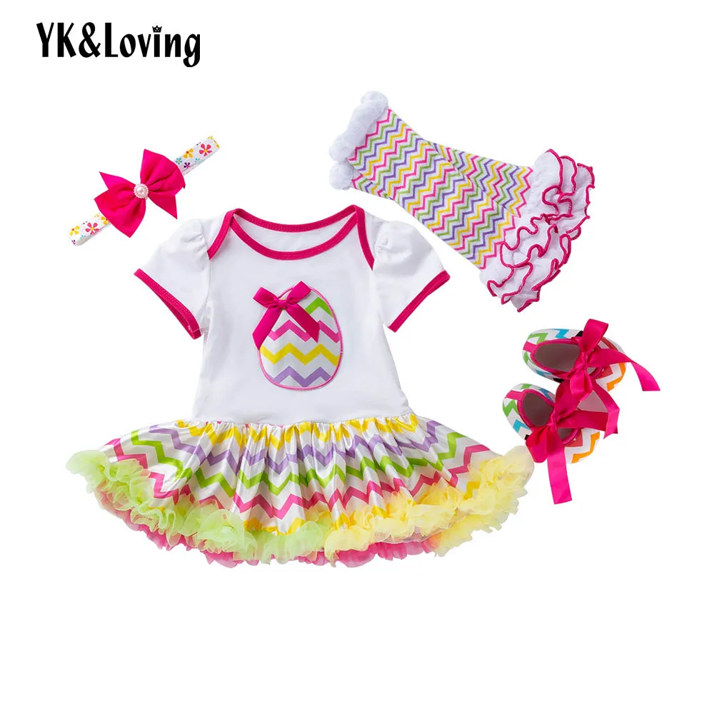 

YK&Loving Easter Day Girl Skirt Clothing Sets Easter Day Eggs Printed Newborn Baby Skirts Romper Tutu Skirt Cotton Warm Clothes