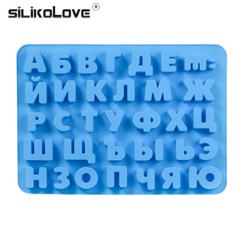 

Large Size 3D Russian Alphabet Mold for Caking Decorating Silicone Cake Molds Forms DIY Baking Mould