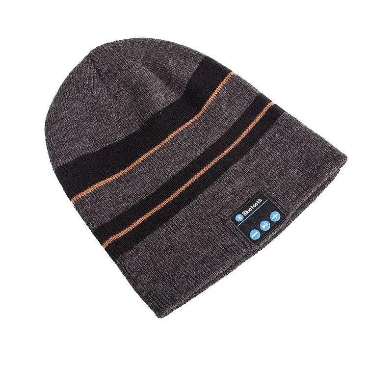 Bluetooth шапка наушники для зимнего спорта на открытом воздухе Bluetooth стерео музыка шляпа для мужчин женщин bluetooth гарнитура наушники - Цвет: Фиолетовый