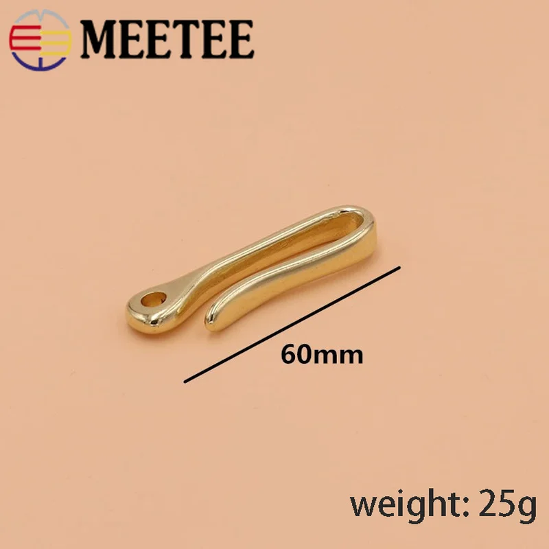 Meetee 2 шт. 49/60/72 мм латунная ткань с металлической пряжкой u образный крюк Кнопка