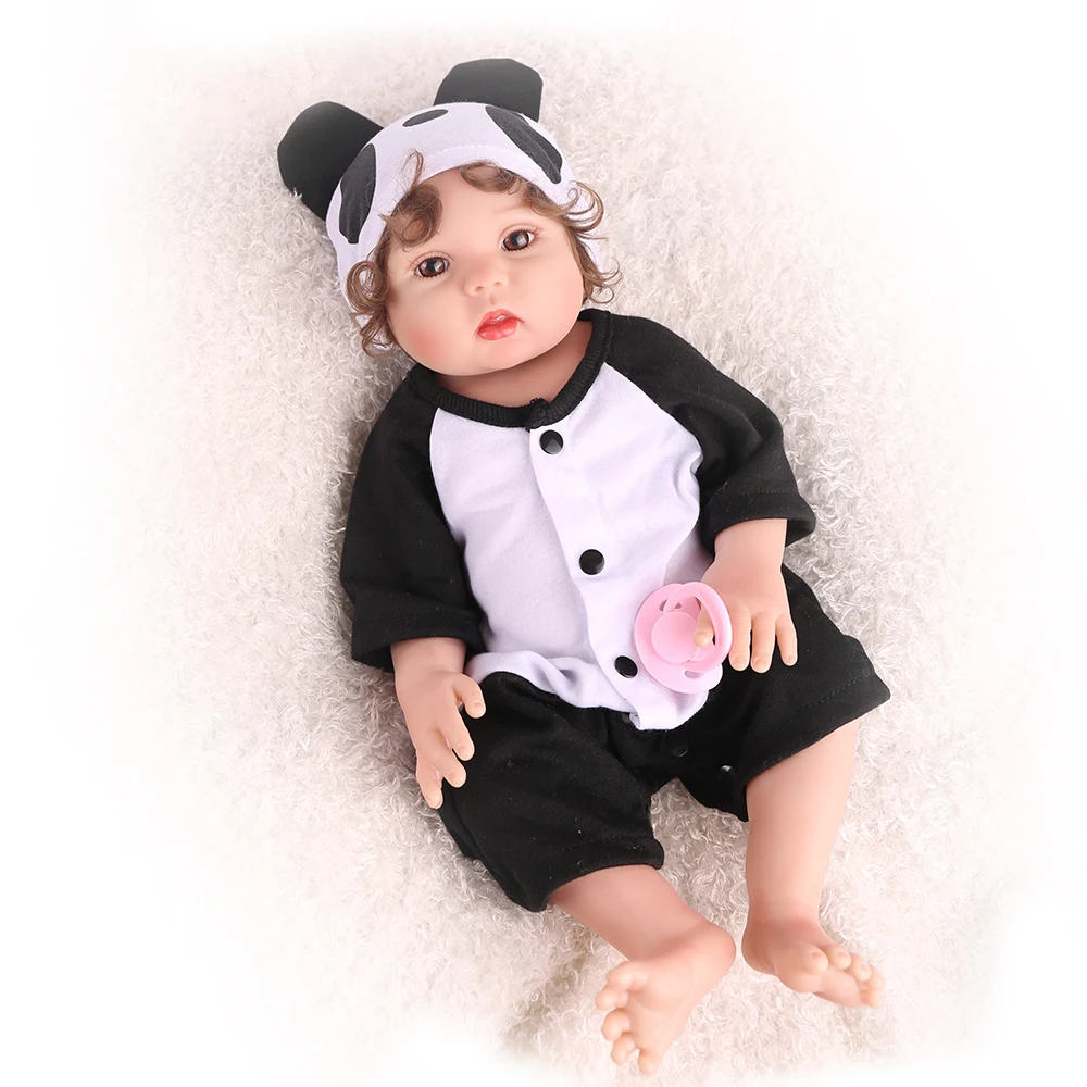 48 см мягкие силиконовые куклы Reborn Baby реалистичные живая девушка ванна игра