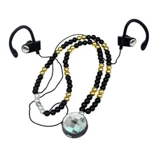 At 57 m Men necklace style bluetooth sports running 4 1 earphones ear hook heatshrinked in