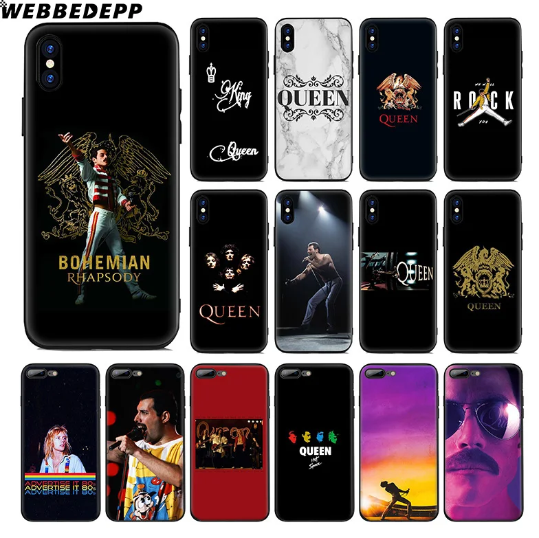 Мягкий силиконовый чехол WEBBEDEPP Queen Bands для Apple iPhone 11 Pro Xr Xs Max X или 10 8 7 6 6S Plus 5 5S SE TPU |