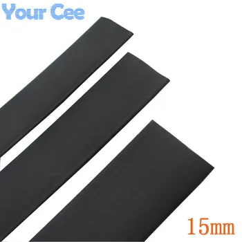 

1m Black Insulation Sleeves Heatshrink Heat Shrink Tubing Wire Wrap Cable Kit Inner Diameter 15mm 600V 125Celsius