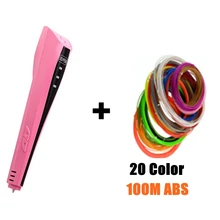 DIY 3D Printer Pen With 20pcs ABS Filament Arts 3d Pen Gift For Kids Drawing Tools 3D printing pen Birthday Education Toy