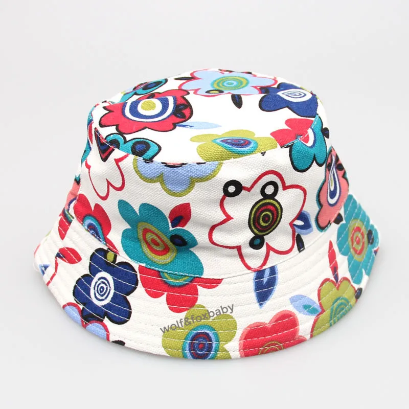 baby essential  Retail 2-6years sunbonnet sun hats printing Fisherman caps baby children kids spring summer fall accessoriesbaby eating 