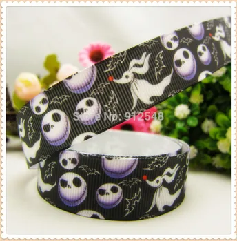 

MD8139,22mm Halloween Series printed grosgrain ribbon,Handmade diy hair bands bow ribbon material