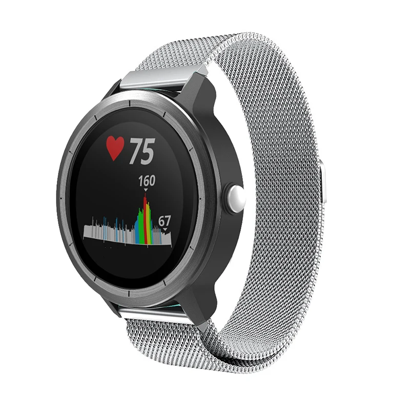 Для Garmin Vivoactive 3 Band 20 мм Milanese Loop Strap полосы удобные в носке