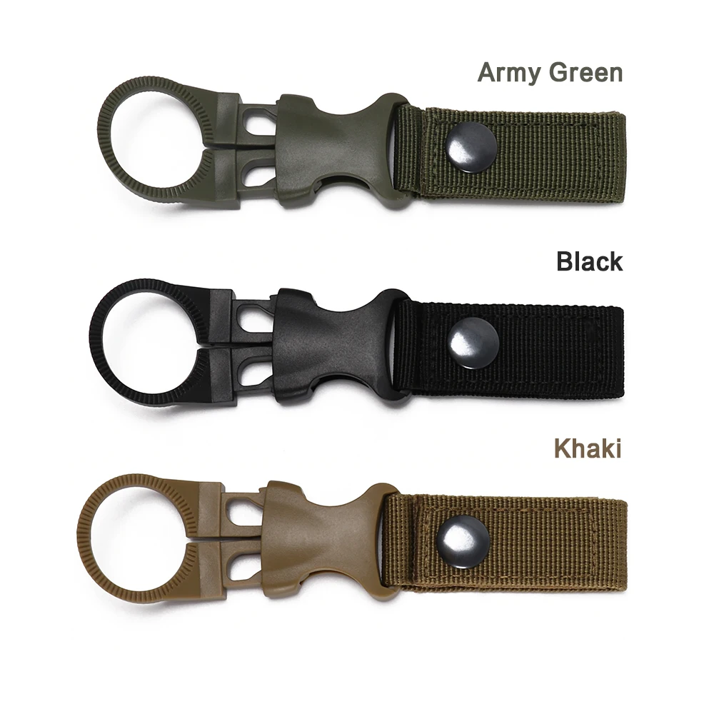 

2018 NEW Nylon Climb Carabiner Belt Webbing Buckle Hook Water Bottle Holder Clip Backpack Hanger Outdoor Tool High Quality
