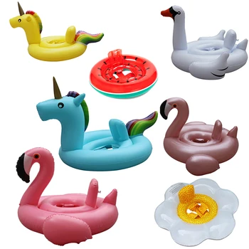 preço Novo Flamingo Forma Unicórnio Bebê Crianças Piscina Flutuador Inflável Assento Do Bebê Verão água Diversão Brinquedo Crianças Voltas Natação Anel 0-4 Anos De Idade