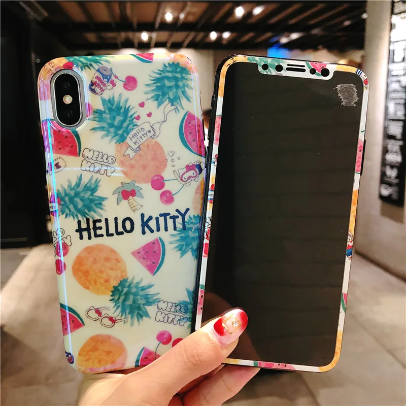 11promax чехол для iPhone Xsmax + из закаленного стекла 8 /7 7plus /6 6s plus Мягкий Blu Ray ТПУ с