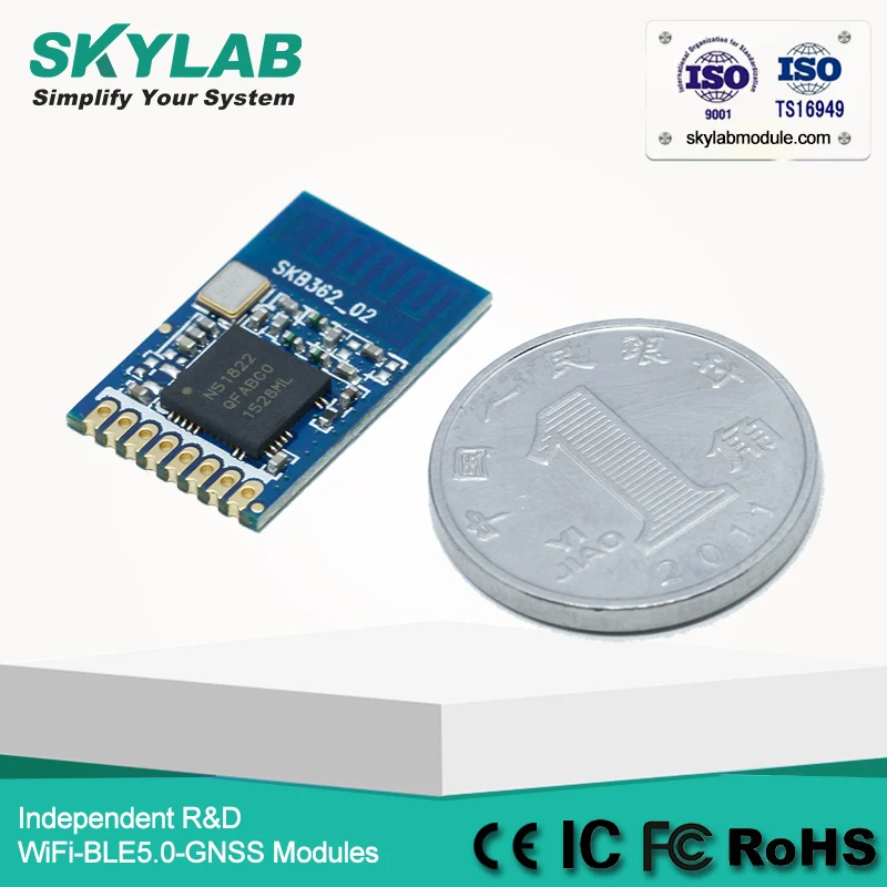 SKYLAB SKB362 nordic nRF51822 interface SPI/GATT/GAP/L2CAP ADC QDEC BLE