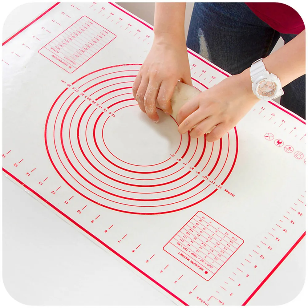 Многофункциональный коврик для раскатки теста экологичный силиконовый кондитерский антипригарный коврик для выпечки инструменты кухонные аксессуары