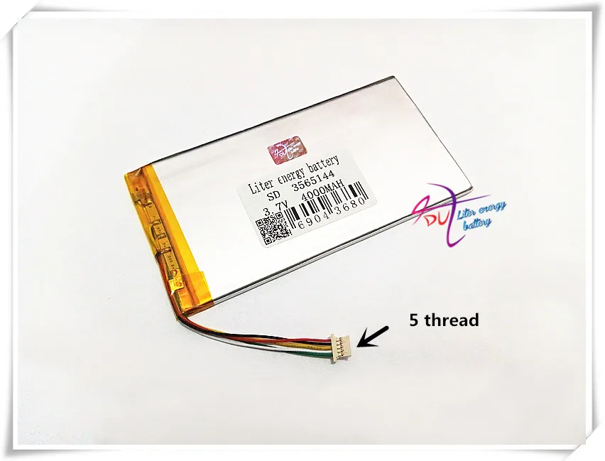 

5-wire plug The new V801S tablet 3565144 3.7V 4000mah Polymer rechargeable batteries