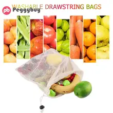 ГОРЯЧАЯ ОРГАНИЧЕСКИЙ ХЛОПОК овощная сетка сумка многоразового использования для мужчин женщин дома кухня моющиеся фрукты Feminina Mujer сумки для покупок на шнурках