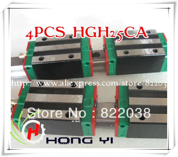 

4pcs / lots HIWIN HGH25CA linear blocks for CNC linear guide