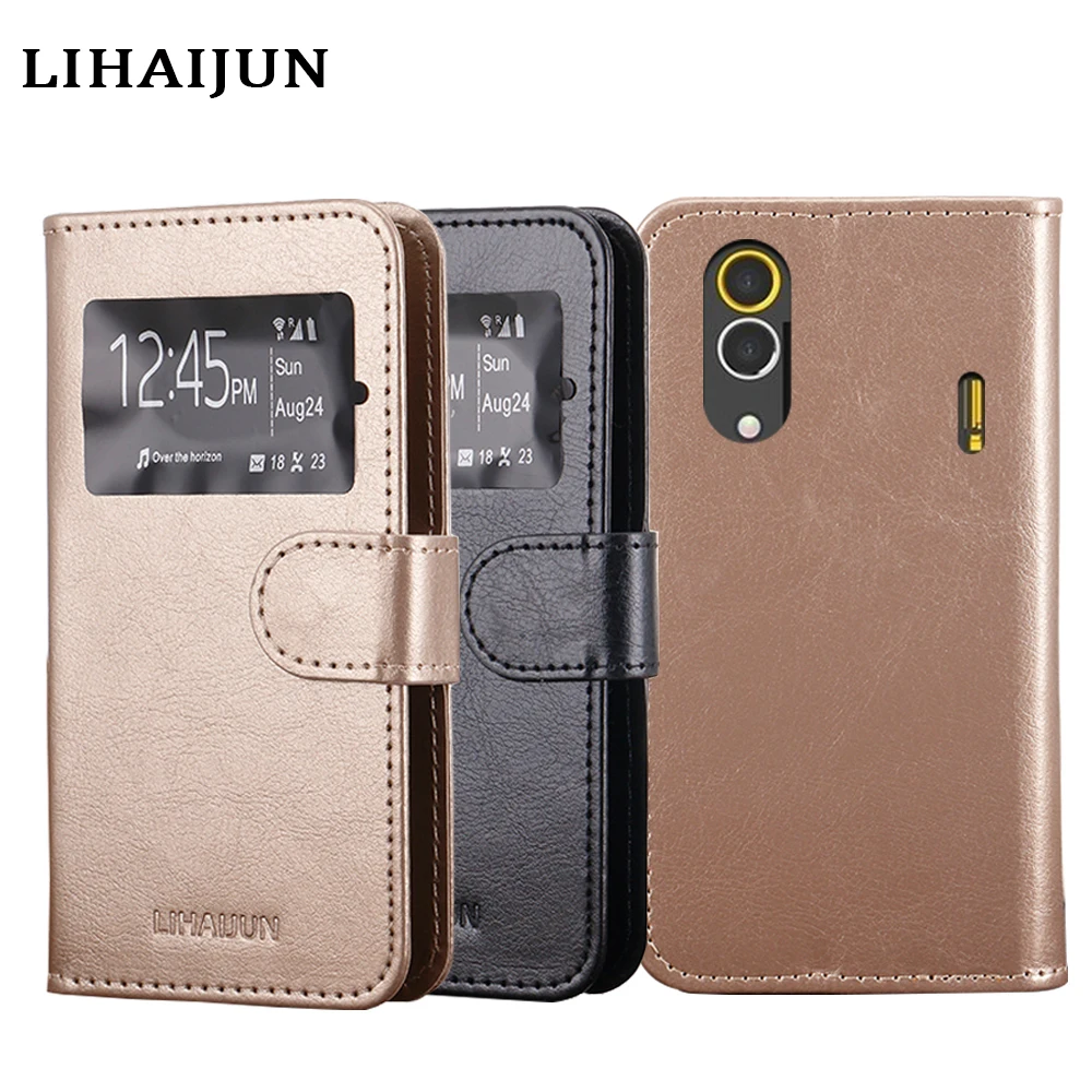 

Flip Cover PU Leather Case Window View Slim Phone Case Cover For Caterpillar Cat S60