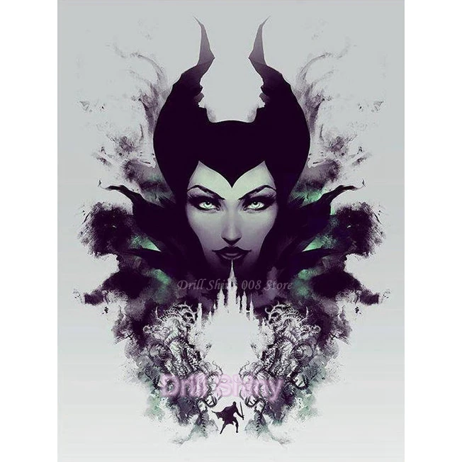 

5D Diamond Painting Cartoon Character maleficent queen Full Diamond Embroidery Kits Cross Stitch Home Decoration DIY handicrafts