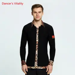 8 видов стилей цветок воротник одежда с длинным рукавом рубашка Для Мужчин's Костюмы для бальных танцев танцевальная Топы корректирующие