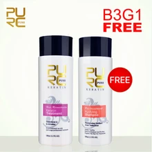 Купить 3 шт получить 1 шт бесплатно бразильский шоколад Кератиновое лечение 5% формальдегид 100 мл и очищающий шампунь выпрямления волос