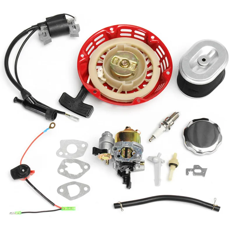 

1 Set Recoil Carburetor Ignition Coil For Spark Plug Air Filter Gas For Honda GX160 GX200