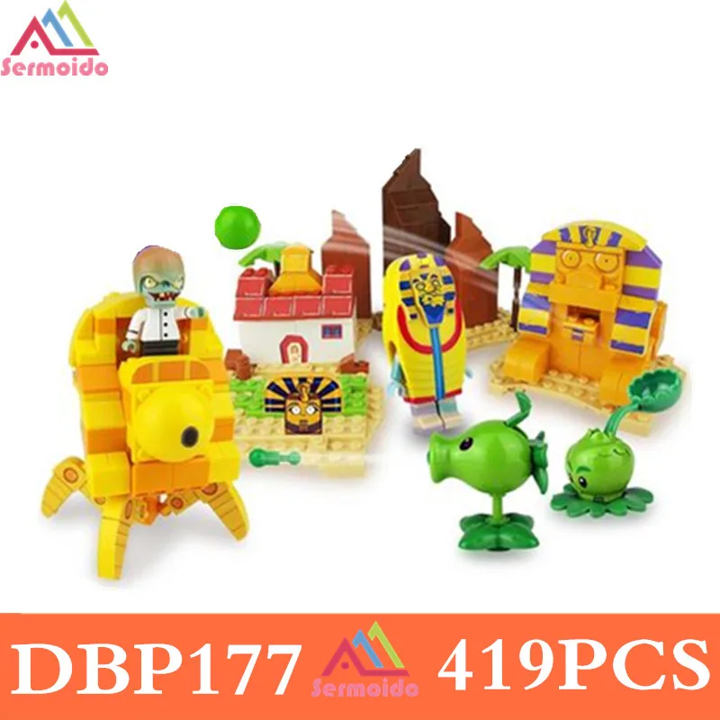 

Plants vs Zombies Garden Maze Struck Game Building Bricks Blocks Set Anime Figures My World Toys For Children Gifts