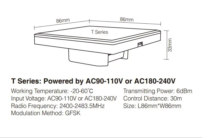 AC110 ~ 240 В Ми свет 4-зоны RGB + CCT Smart Панель пульт дистанционного управления T4 для всех Ми свет RGB/RGBW/RGB + CCT Светодиодный лампа контроллер серии